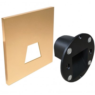 Φωτιστικό Χωνευτό Στρογγυλό LED 3W 230V CCT 38° Αλουμινίου IP65 Χρυσαφί 3-938   